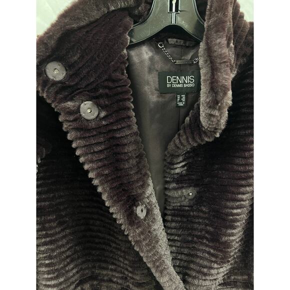 Dennis by Dennis Basso Faux Fur Coat size XXS - Picture 4 of 5